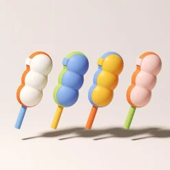 Decor Küche & Esszimmer-Silikon-Eisform für Stieleis – 2-in-1-Eismaschine mit Strohhalm