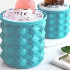 Space Savvy Küche & Esszimmer-Silikon-Eiskübel – Schnellkühl-Eismaschine für Partys