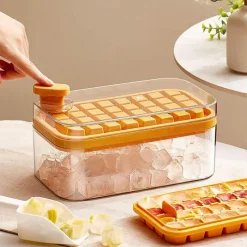 Decor Küche & Esszimmer-Silikon-Eiswürfelschale – Schnellverschluss-Eiswürfelbereiter