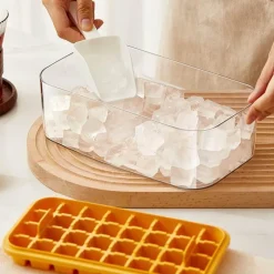 Decor Küche & Esszimmer-Silikon-Eiswürfelschale – Schnellverschluss-Eiswürfelbereiter