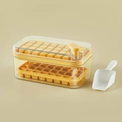 Decor Küche & Esszimmer-Silikon-Eiswürfelschale – Schnellverschluss-Eiswürfelbereiter