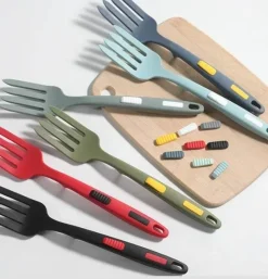 Tom Küche & Esszimmer-Silikon-Flexgabel – hitzebeständiges, antihaftbeschichtetes Küchenwerkzeug zum Backen und Rühren
