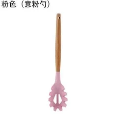 Tom Küche & Esszimmer-Silikon-Kochutensilien-Set – Küchenutensilien mit Holzgriff