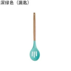 Tom Küche & Esszimmer-Silikon-Kochutensilien-Set – Küchenutensilien mit Holzgriff