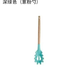 Tom Küche & Esszimmer-Silikon-Kochutensilien-Set – Küchenutensilien mit Holzgriff