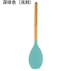 Tom Küche & Esszimmer-Silikon-Kochutensilien-Set – Küchenutensilien mit Holzgriff