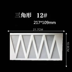 Tom Küche & Esszimmer-Silikon-Kuchenform – geometrische Formen für DIY-Schokoladen-Backdekor