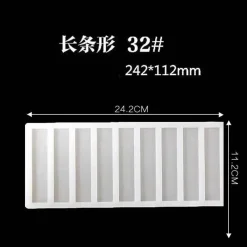 Tom Küche & Esszimmer-Silikon-Kuchenform – geometrische Formen für DIY-Schokoladen-Backdekor