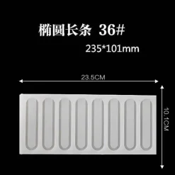 Tom Küche & Esszimmer-Silikon-Kuchenform – geometrische Formen für DIY-Schokoladen-Backdekor