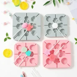 Tom Küche & Esszimmer-Silikon-Lolliform – DIY-Süßigkeiten-Dekor mit süßen Mustern