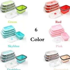 Tom Küche & Esszimmer-Silikon-Lunchbox-Set – Frischhaltebehälter