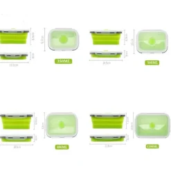 Tom Küche & Esszimmer-Silikon-Lunchbox-Set – Frischhaltebehälter