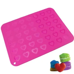 Tom Küche & Esszimmer-Silikon-Macaron-Backmatte mit 42-Mulden-Plätzchenform für perfekte Leckereien