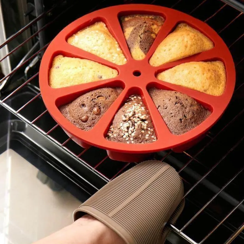 The Decor Haven Küche & Esszimmer-Silikon-Mehrfach-Kuchenform – Vielseitige Backform