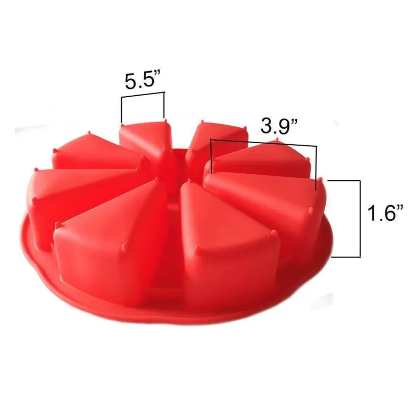 The Decor Haven Küche & Esszimmer-Silikon-Mehrfach-Kuchenform – Vielseitige Backform