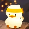 The Light Loft Beleuchtung-Silikon-Nachtlampe – Entzückendes Struggle Duck-Dekor fürs Kinderzimmer