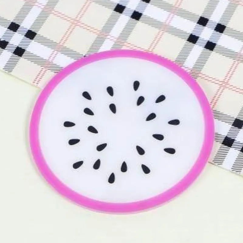 The Decor Haven Küche & Esszimmer-Silikon-Obstuntersetzer - 5er-Set Getränkeuntersetzer