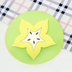 The Decor Haven Küche & Esszimmer-Silikon-Obstuntersetzer - 5er-Set Getränkeuntersetzer