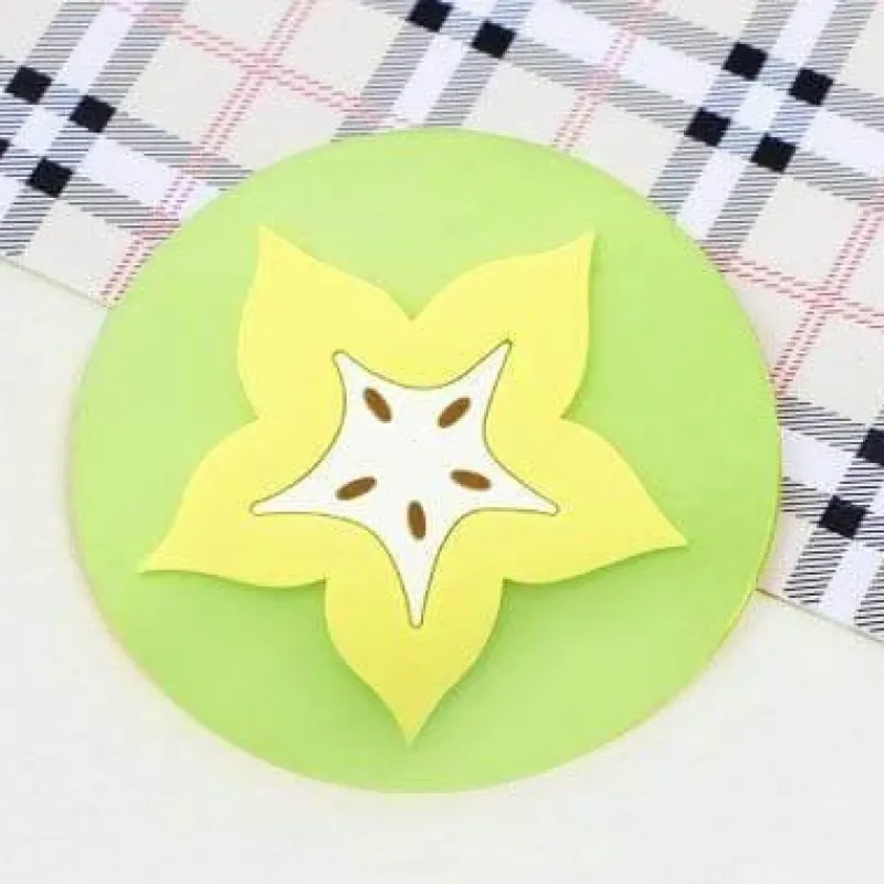 The Decor Haven Küche & Esszimmer-Silikon-Obstuntersetzer - 5er-Set Getränkeuntersetzer