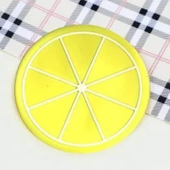 The Decor Haven Küche & Esszimmer-Silikon-Obstuntersetzer - 5er-Set Getränkeuntersetzer