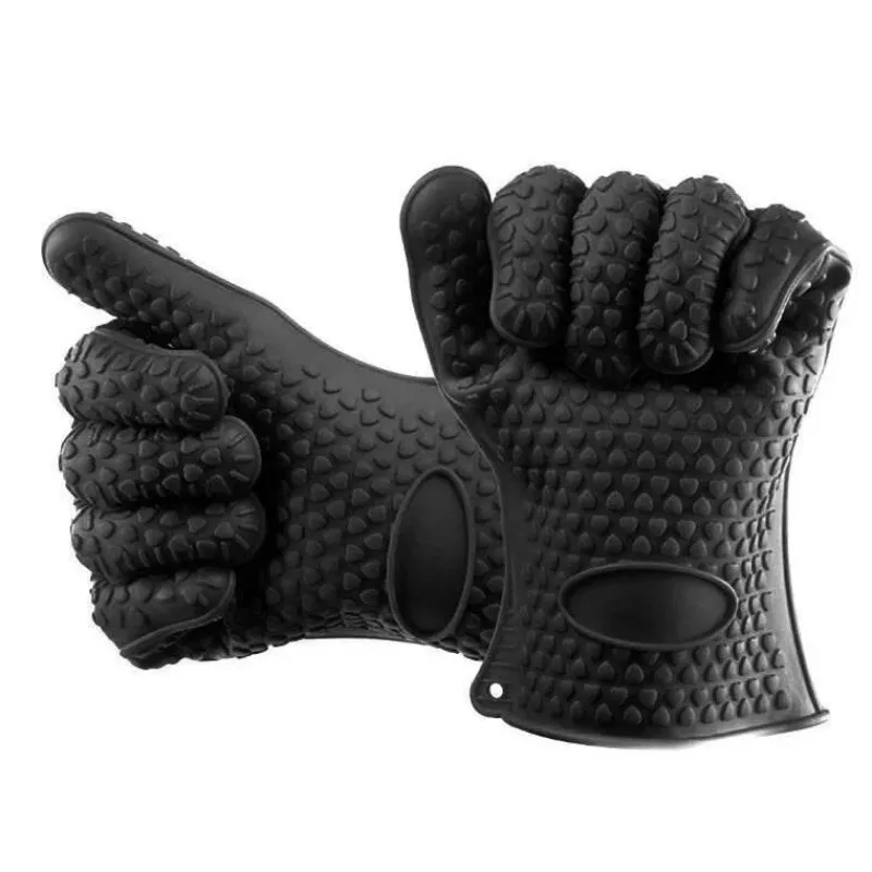 Tom Küche & Esszimmer-Silikon-Ofenhandschuhe – hitzebeständiger Grill-Backgriff