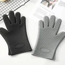 Tom Küche & Esszimmer-Silikon-Ofenhandschuhe – hitzebeständiger Grill-Backgriff