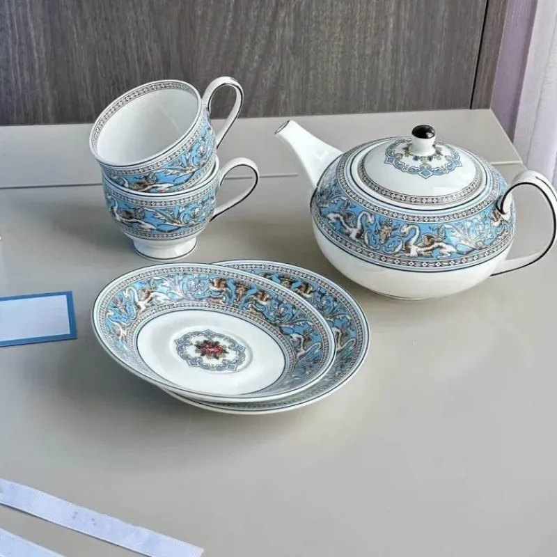 Elegance at the Table Küche & Esszimmer-Silk Road Kaffee- und Teeservice – Elegantes Teegeschirr mit Tassen, Tellern und Essgeschirr