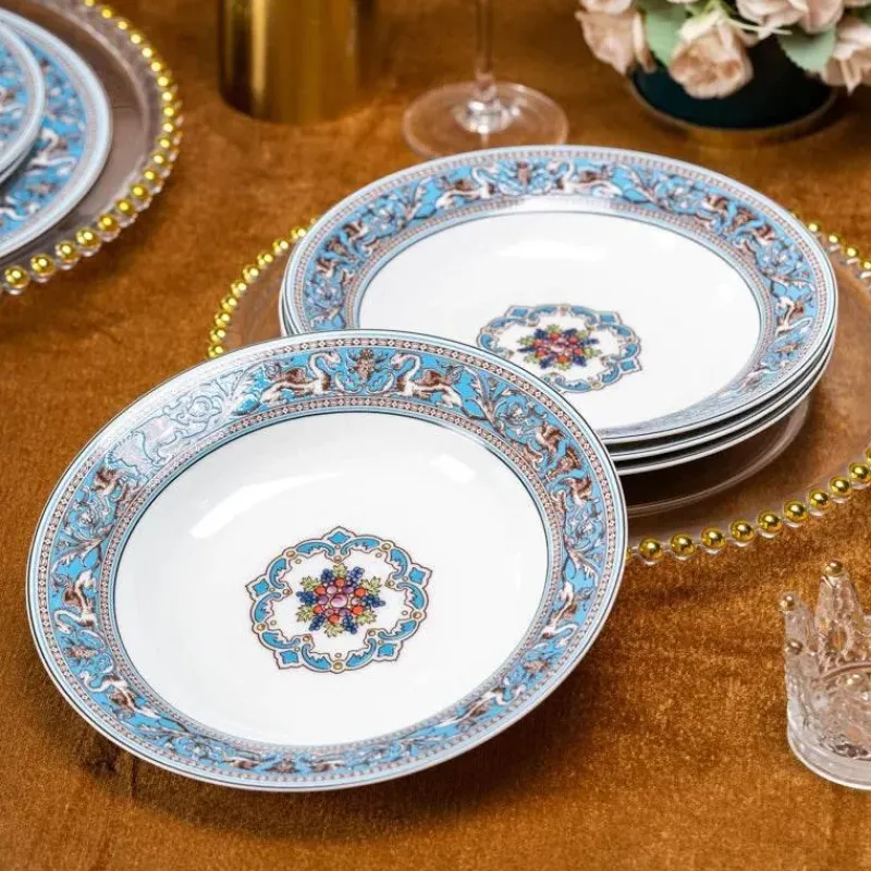 Elegance at the Table Küche & Esszimmer-Silk Road Kaffee- und Teeservice – Elegantes Teegeschirr mit Tassen, Tellern und Essgeschirr