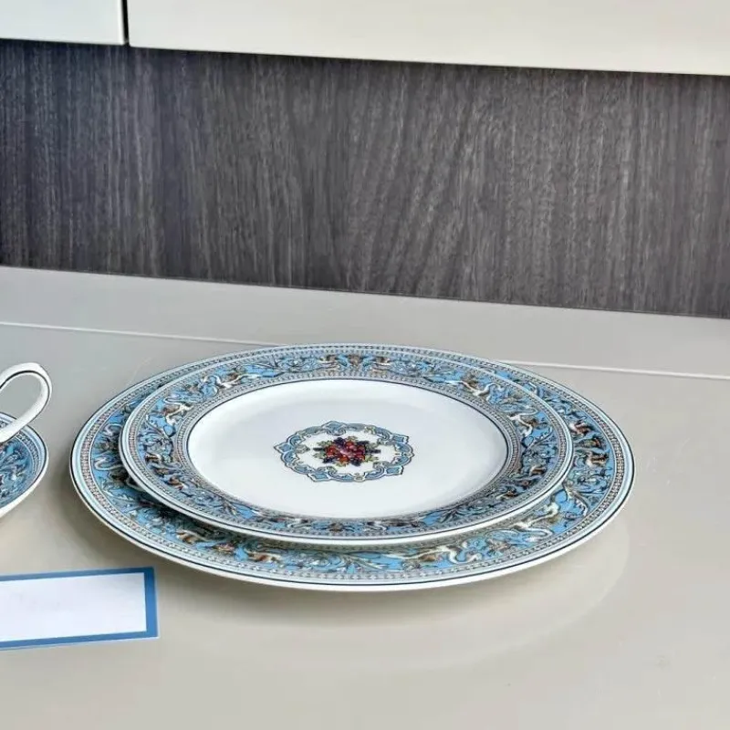 Elegance at the Table Küche & Esszimmer-Silk Road Kaffee- und Teeservice – Elegantes Teegeschirr mit Tassen, Tellern und Essgeschirr