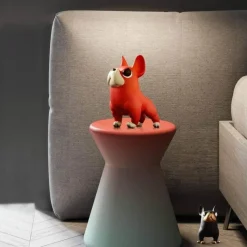 Accent Haven Wohndeko-Skulptur einer Französischen Bulldogge – Dekoratives Kunstwerk für Zuhause