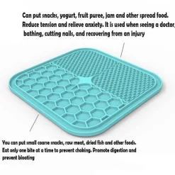 Furendo Haustierzubehör|Reinigungswerkzeuge Für Haustiere-Slow Feeder Bowl zur Linderung von Angstzuständen bei Haustieren – Saugnapf zur Stressreduzierung