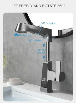 The Blissful Bath Badezimmer-Smart Faucet - Temperature Display Kitchen Tap