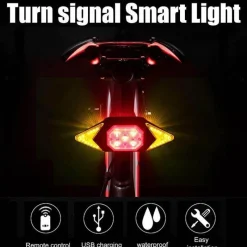 Decor Fahrräder & Verkehr-Smartes Fahrradlicht mit Fernbedienung – Innovative Blinker-Sicherheitslampe