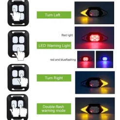 Decor Fahrräder & Verkehr-Smartes Fahrradlicht mit Fernbedienung – Innovative Blinker-Sicherheitslampe