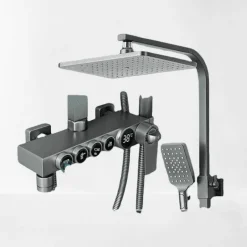 The Blissful Bath Badezimmer-Smartes LCD-Bidet-Duschset – Thermostat-Sprüher