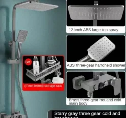 The Blissful Bath Badezimmer-Smartes LCD-Bidet-Duschset – Thermostat-Sprüher