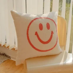 Cozy Cushions Bettzeug-Smile Dekorativer Kissenbezug - Gemütlicher Kissenbezug für die Heimdekoration