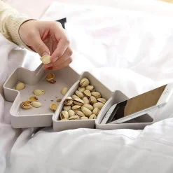 The Culinary Kit Küche & Esszimmer-Snackschale mit Telefonhalter – Snacktablett für Filme und Spiele