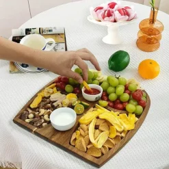 The Decor Haven Küche & Esszimmer-Snacktablett in Po-Form – lustiges Serviertablett für Partys für Erwachsene
