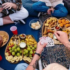 The Decor Haven Küche & Esszimmer-Snacktablett in Po-Form – lustiges Serviertablett für Partys für Erwachsene