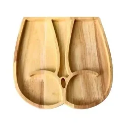 The Decor Haven Küche & Esszimmer-Snacktablett in Po-Form – lustiges Serviertablett für Partys für Erwachsene