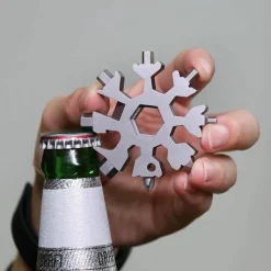 Cozy Living Heimwerkzeuge-Snowflake Multi-Tool – 18-in-1 Camping-Survival-Handwerkzeug