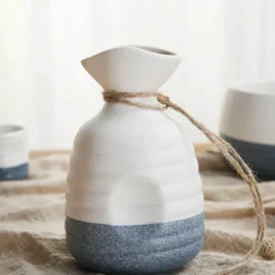 Elegance at the Table Küche & Esszimmer-Snowflake Sake Set - Elegante Weißweingläser