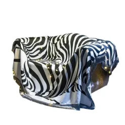 The Blanket Nook Bettzeug-Sofabezug-Set mit nordischem Zebra-Print – minimalistische Kissendecke