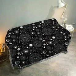 The Blanket Nook Bettzeug-Sofabezug-Set mit nordischem Zebra-Print – minimalistische Kissendecke