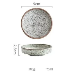 Plates u0026 More Küche & Esszimmer-Sojasaucen- und Wasabi-Schale - Kleine Soßenschale aus Keramik