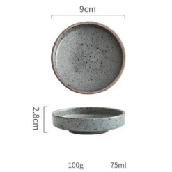 Plates u0026 More Küche & Esszimmer-Sojasaucen- und Wasabi-Schale - Kleine Soßenschale aus Keramik