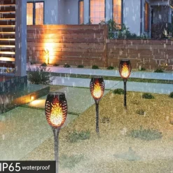 Nomad Gear Camping Im Freien|Outdoor-Artikel-Solar Flame LED-Lampe – Umweltfreundliche Außenbeleuchtung