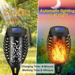 Nomad Gear Camping Im Freien|Outdoor-Artikel-Solar Flame LED-Lampe – Umweltfreundliche Außenbeleuchtung