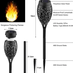 Nomad Gear Camping Im Freien|Outdoor-Artikel-Solar Flame LED-Lampe – Umweltfreundliche Außenbeleuchtung